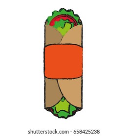 tacos food draw illustration