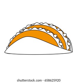 tacos food flat illustration