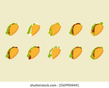 Tacos Food Illustration Element Set