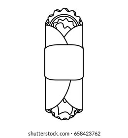 tacos food silhouette  illustration