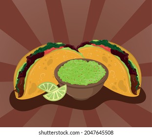 tacos guacamole and lemon food