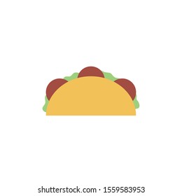 tacos icon design, Eat food restaurant menu dinner lunch cooking and meal theme Vector illustration