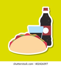tacos icon design, vector illustration