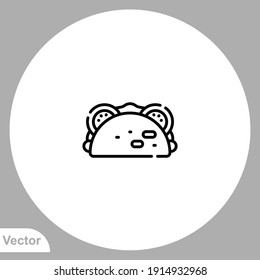 Tacos icon sign vector,Symbol, logo illustration for web and mobile