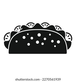 Tacos icon simple vector. Mexican food. Mexico menu
