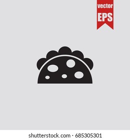 Tacos icon in trendy isolated on grey background.Vector illustration.