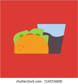 Tacos Icon vector