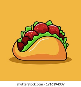 Tacos Images cartoon vector illustration