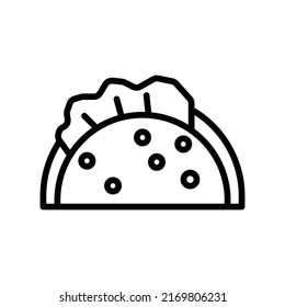 Tacos Isolated Vector icon which can easily modify or edit

