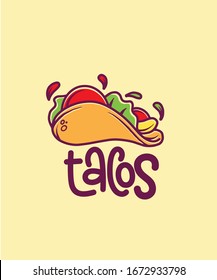 tacos logo design ilustration for branding 