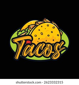 modelo de design de logotipo tacos, design de logotipo de alimentos