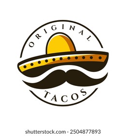 Tacos logo icon illustration template, delicious tacos, Mr tacos