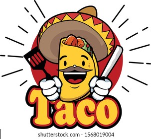 tacos, logo mascots for mexico traditional foods like tacos etc.