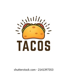 tacos logo vector illustration on white background