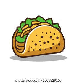 Tacos logo vector illustration template, original tacos