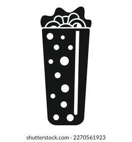 Tacos menu icon simple vector. Mexican taco. Food cheese
