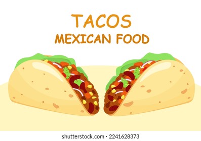 Tacos. Mexican food. Fast food
