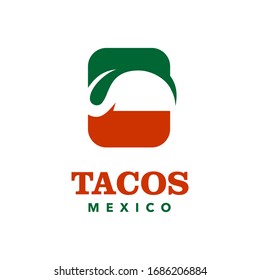 Tacos Mexico Abstract Logo Mexican Cuisine