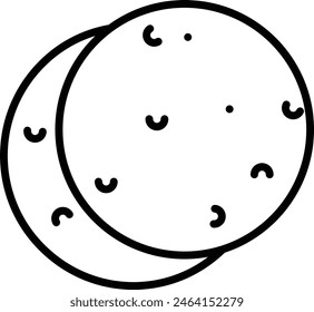 Tacos outline icon vector illustration