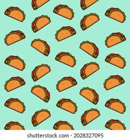 Tacos pattern, sandwich pattern design