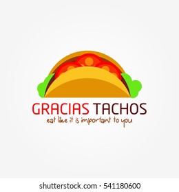 Tacos Restaurant Logo Design Template. Vector Illustration