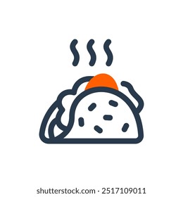 Tacos Restaurant Menu Vector Icon