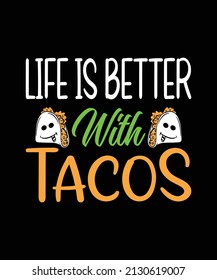 Tacos t shirt design graphic file