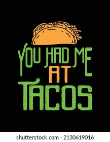 Tacos t shirt design graphic file