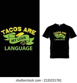 tacos t shirt design vector