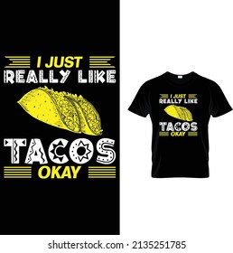 tacos t shirt design vector