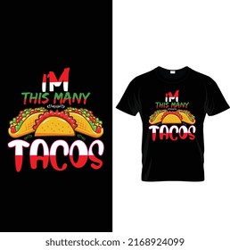 Tacos t-shirt design bundle( I want tacos, I love to eat tacos, 