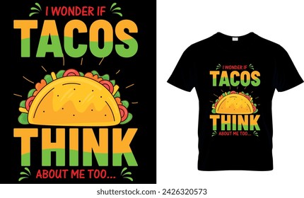Tacos T-shirt Design. Graphic and illustration.
