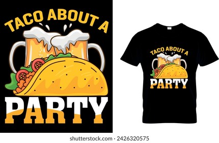 Tacos T-shirt Design. Graphic and illustration.