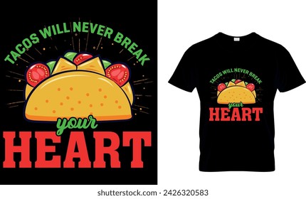 Tacos T-shirt Design. Graphic and illustration.