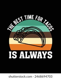 tacos t-shirt design vector illustration 