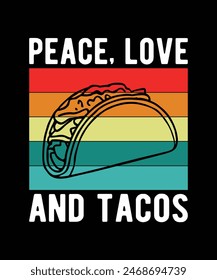 tacos t-shirt design vector illustration 