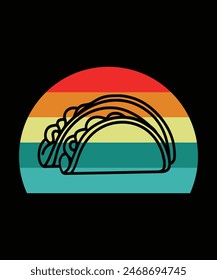 tacos t-shirt design vector illustration 