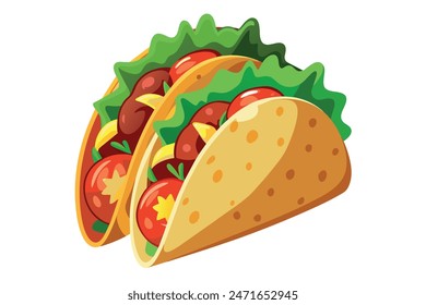 tacos vector illustration fast food