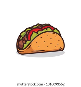 Tacos vector illustration isolated on white background 