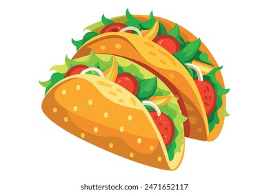 tacos vector illustration white background