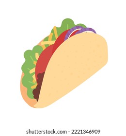  tacounhealthy food icon set junk food