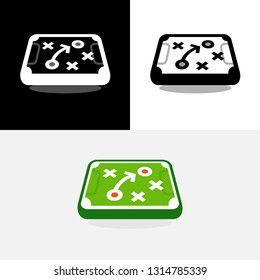 Tactic Board Field Sport Football Soccer Icon Logo