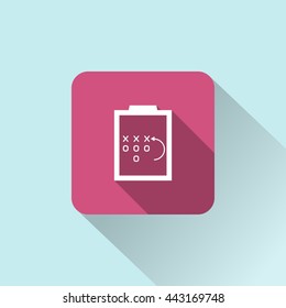 tactic board icon. tactic board sign

