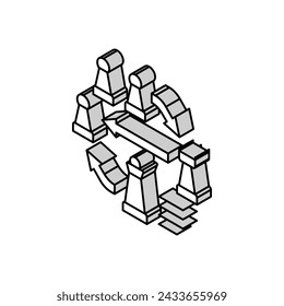 tactic business isometric icon vector. tactic business sign. isolated symbol illustration