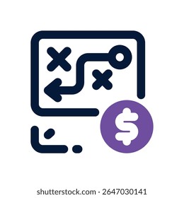 tactic duotone icon. Sleek and modern vector icon for websites, mobile apps, marketing materials, and corporate design. Fully scalable and ready to use.