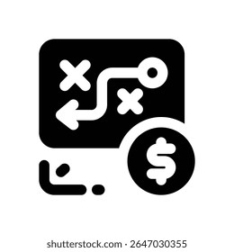 tactic glyph icon. Strong and solid vector icon for websites, mobile interfaces, presentations, and visual branding. High quality and easy to edit.
