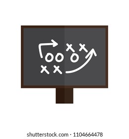 tactic icon in flat style isolated vector illustration on white transparent background