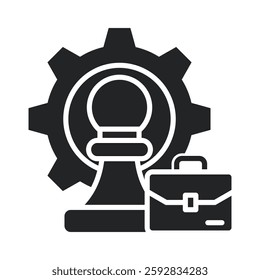 Tactic Icon Glyph Style. Vector Illustration For Graphic Design