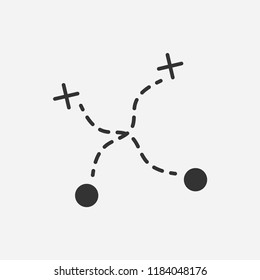 Tactic icon illustration,vector teamwork sign symbol
