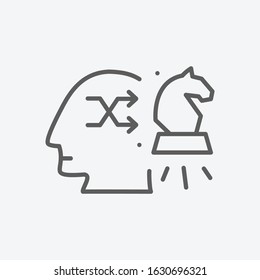 Tactic icon line symbol. Isolated vector illustration of icon sign concept for your web site mobile app logo UI design.